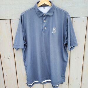 Peter Millar Men's Summer Comfort Polo Shirt TPC Sugarloaf Logo Sz. Medium